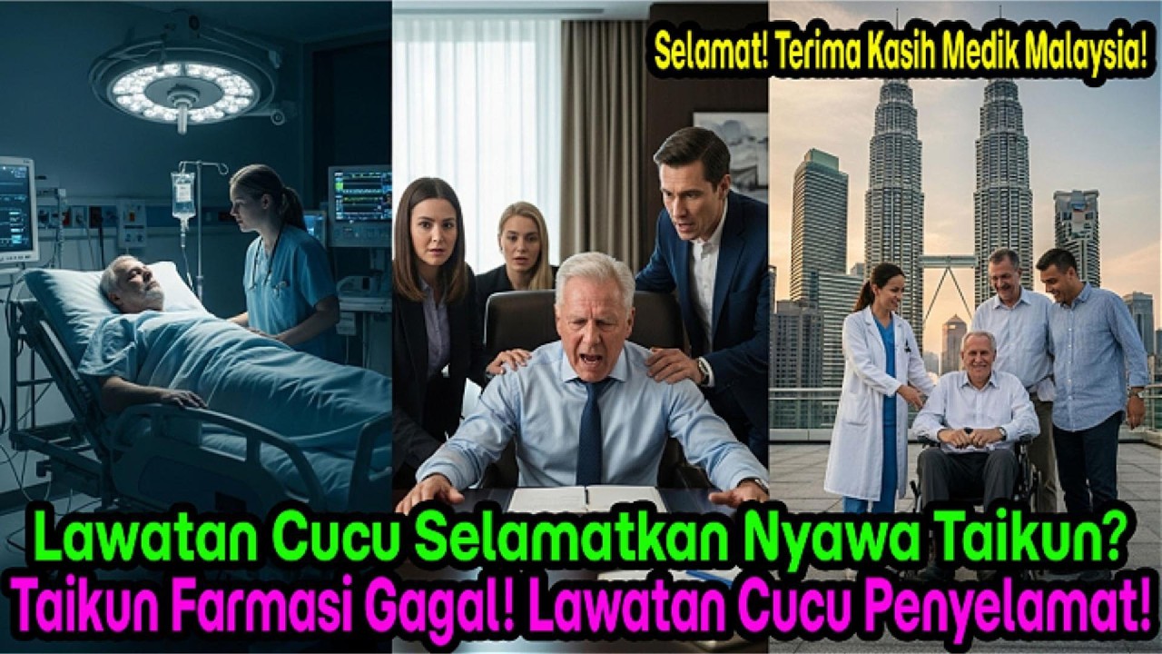 Taikun farmasi ditolak 47 pakar Eropah! Berkat info lawatan cucu, terbang ke Malaysia & pulih 72 jam