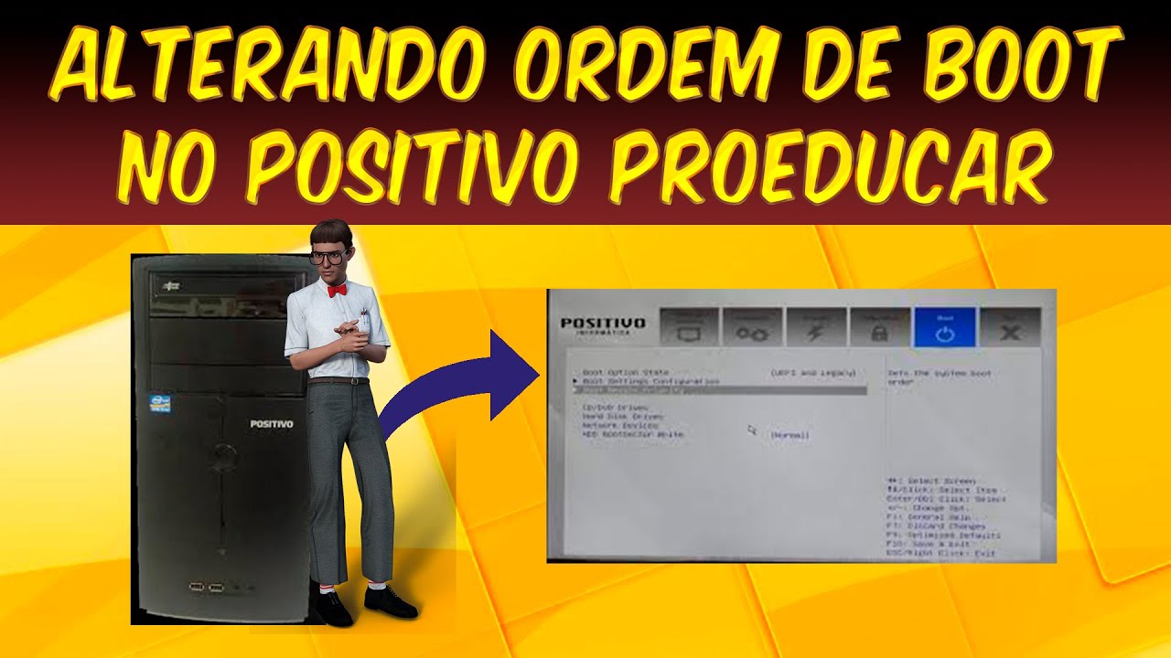 Alterando a ordem de boot no Positivo PROEDUCAR