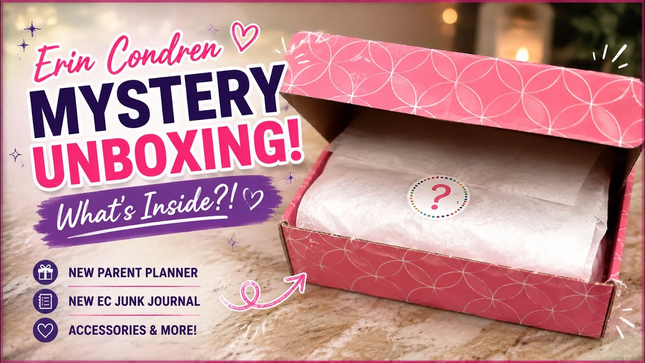 NEW Erin Condren Parent Planner Unboxing! | First Impressions + Junk Journal & More