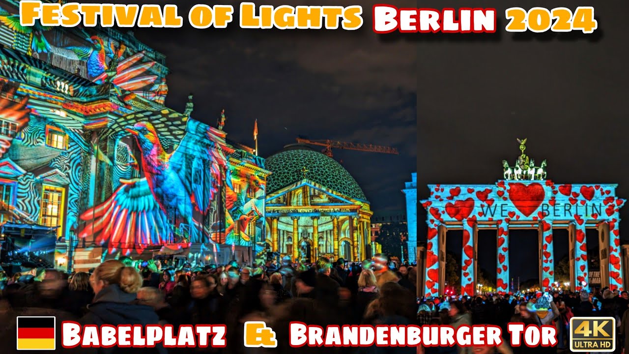 Festival of Lights Berlin 2024 | Brandenburger Tor & Bebelplatz | Lichterfest Berlin 🇩🇪