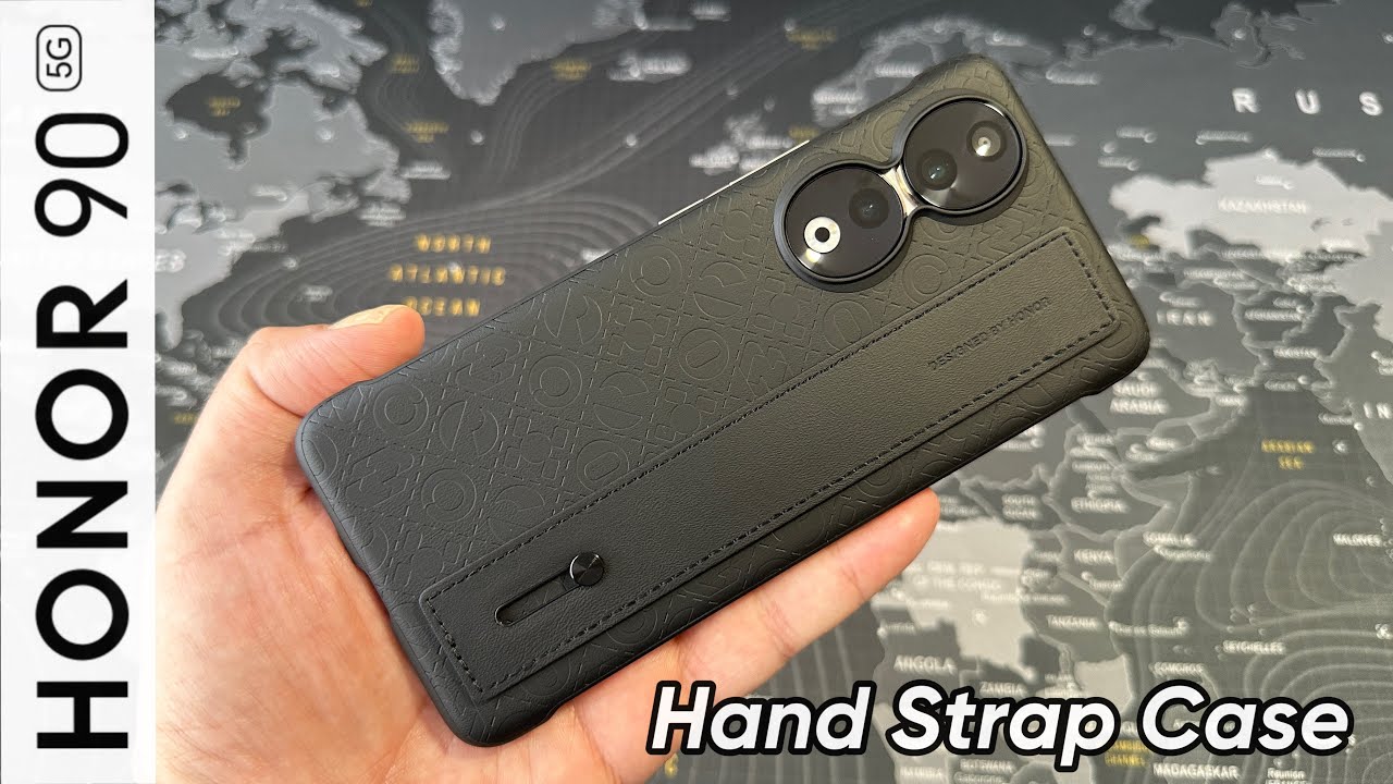 Honor 90 5G PU Case Black - Original Hand Strap Case