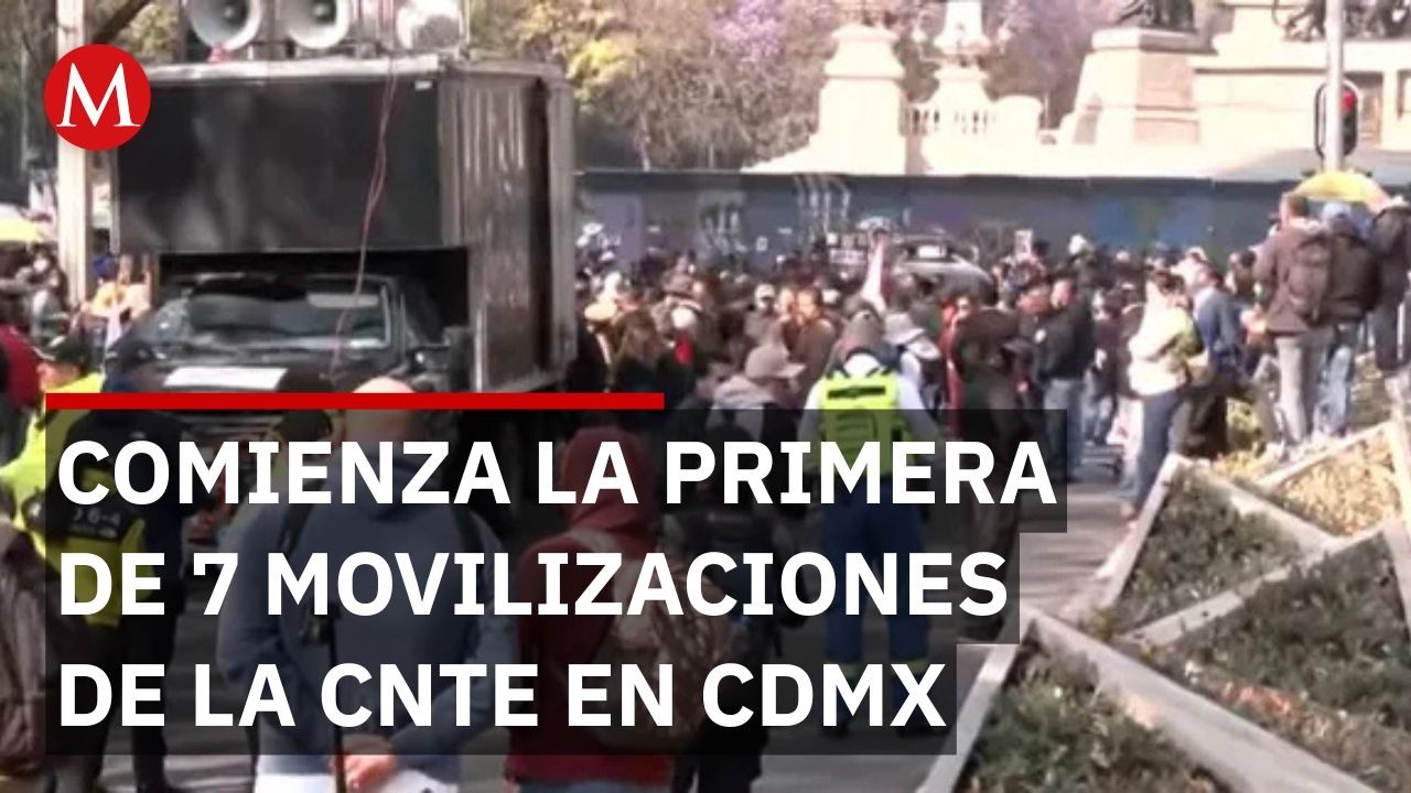 1 de 7: Así comenzó la megamovilización de la CNTE hacia el Zócalo