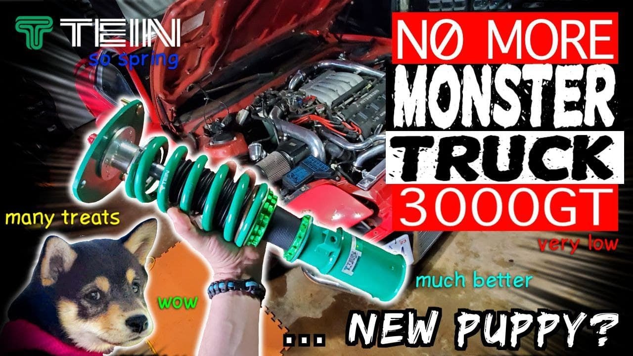 Установка койловеров Tein Flex Z на VR4 3000gt. Насколько низко можно опустить подвеску?