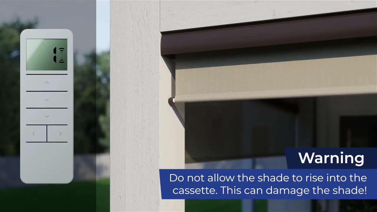 How to Program the Remote for Lifestyle Outdoor Motorized Shades