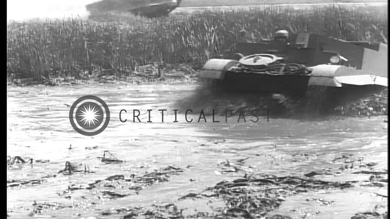 Ford T16 Universal Carriers during a practice session in a military range. HD Stock Footage