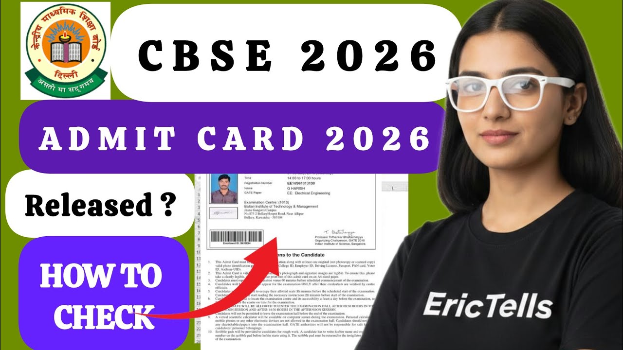 cbse 10 12 admit card 2026 | cbse board  10th 12th hall ticket 2026