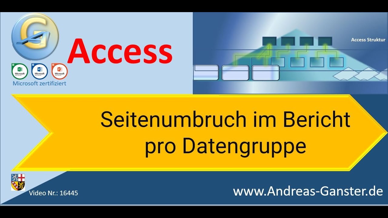 #Access #tips  f&uuml;r Profis: Gruppen im Bericht automatisch trennen | 16445 | #Tutorial #ganster