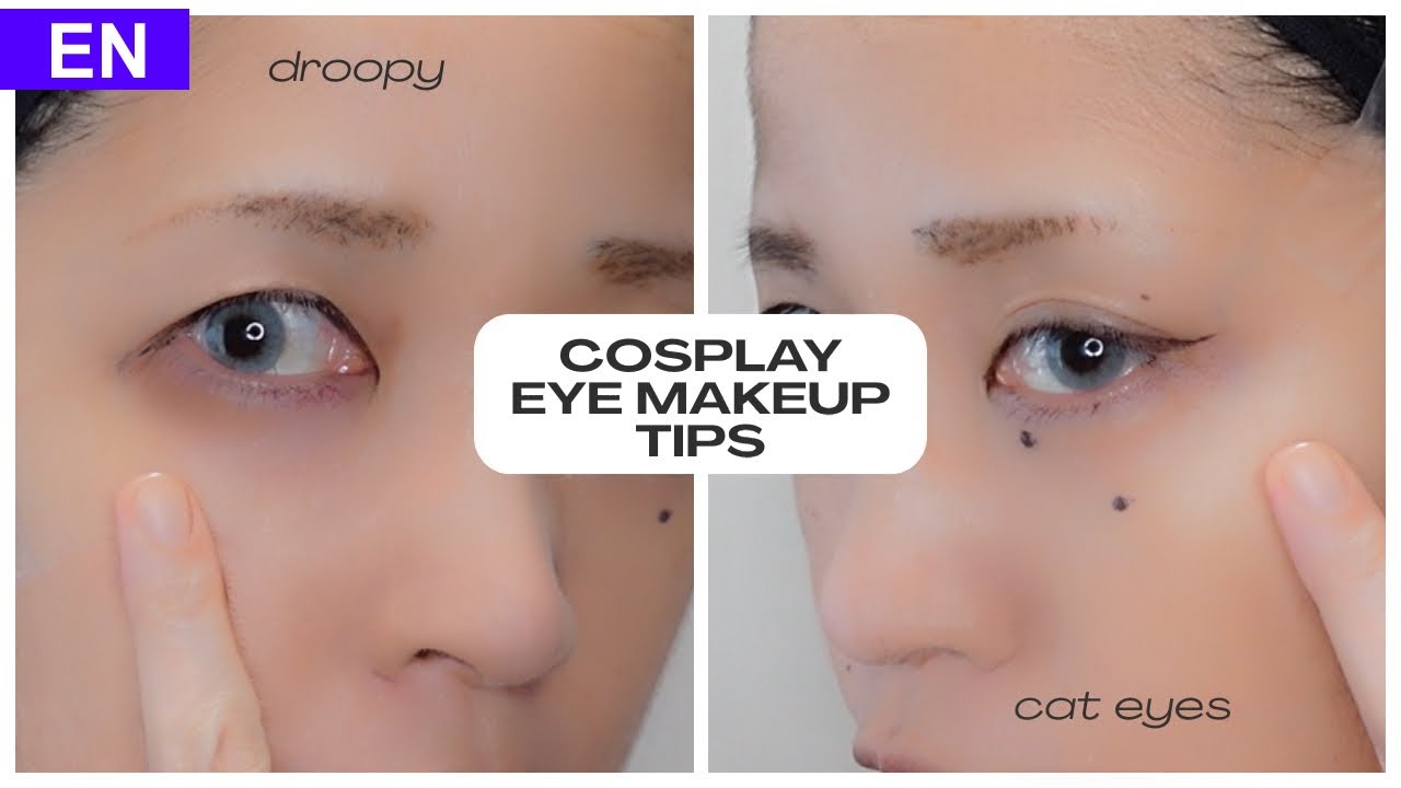 Left vs Right: Droppy vs Cats Eyes with Cosplay Taping #cosplay #taping #droppyeyelid  #catseye