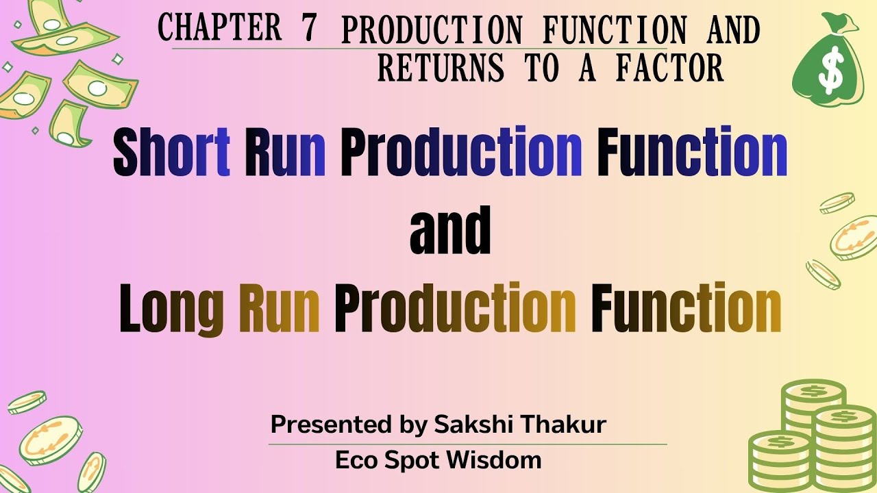 Chapter 7 - Short Run and Long Run Production Function | Part 2 | Class 11th