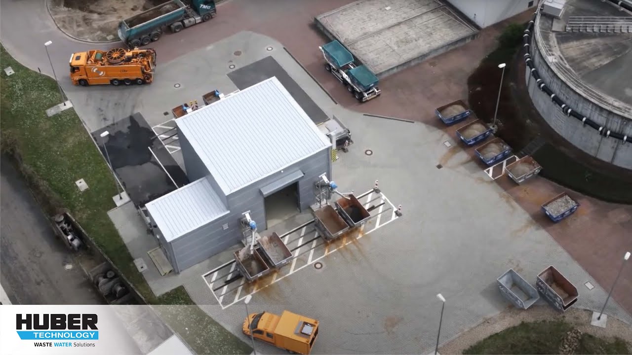 HUBER Grit Treatment System RoSF5 at WWTP Frankfurt-Niederrad