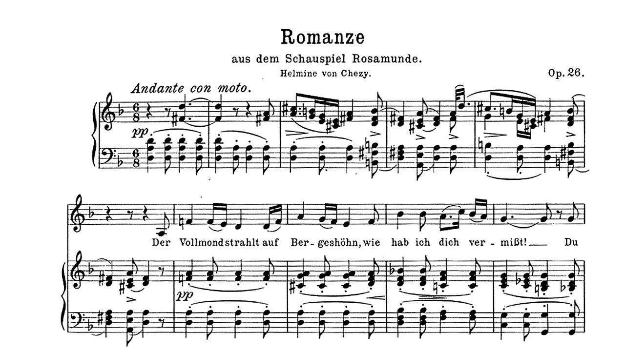 Schubert: Romanze, D.797 (Rosamunde) - Hermann Prey, 1969 - Philips 6573 010