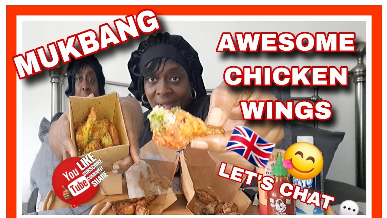 CHICKEN WINGS UK🇬🇧 AWESOME 😋 BEEFING BLOGGERS😲 #mukbang #chickenwings #amazon  #review #letschat