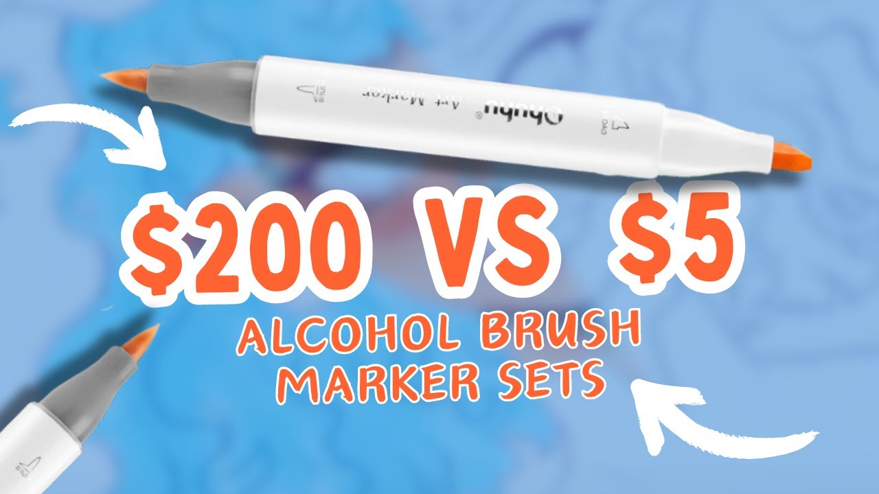 THE MOST IMPRESSIVE $5 ALCOHOL BRUSH MARKER SET | Ohuhu vs $5 Manga Set