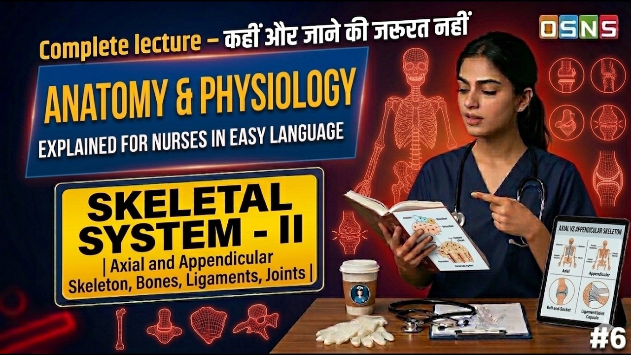 Human Skeleton Part 2 | Axial, Appendicular, Joints & Ligaments | Nursing A&P