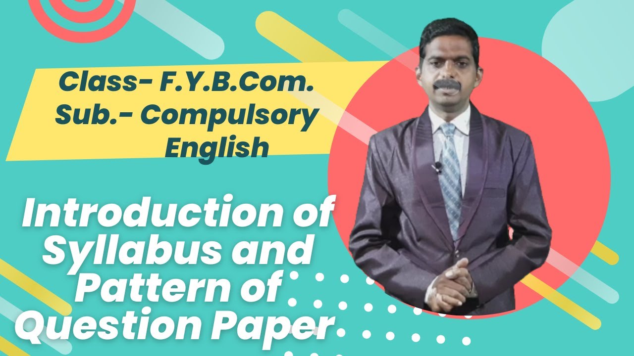 Introduction of syllabus | Compulsory English| F.Y.B.Com.| SPPU @EnglishandYou1