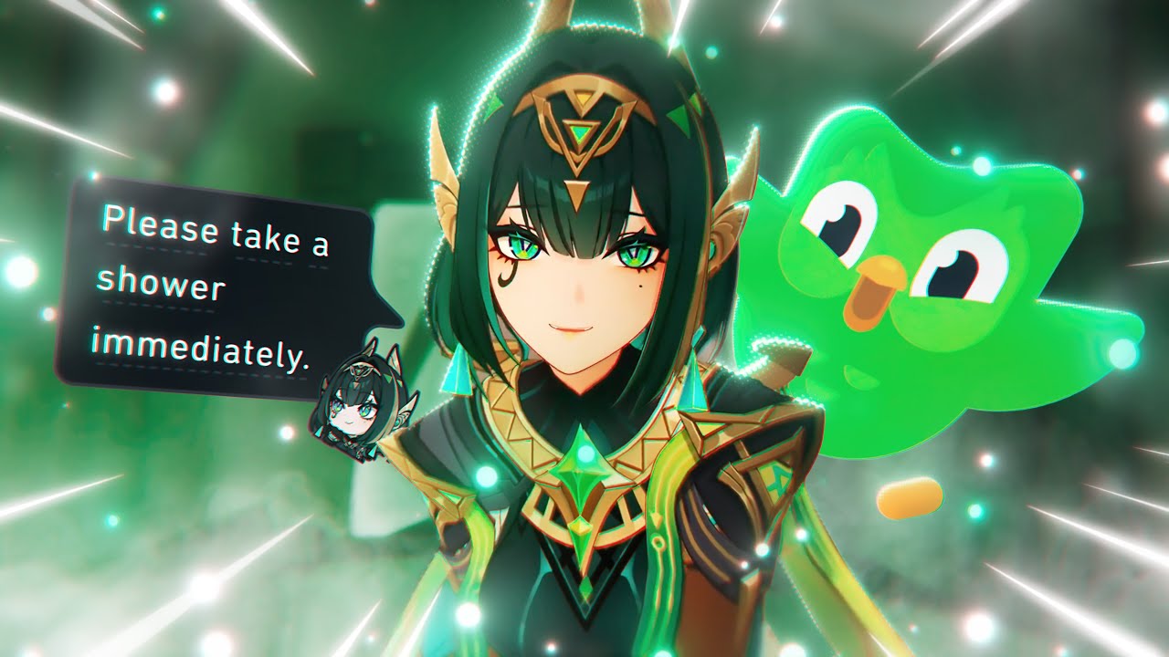 I made a Genshin X Duolingo collab edit...