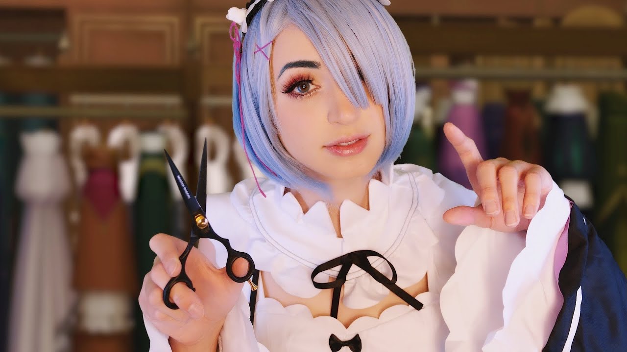ASMR | Rem Spruces You Up for Work | Haircut, Suit Fitting, Measuring