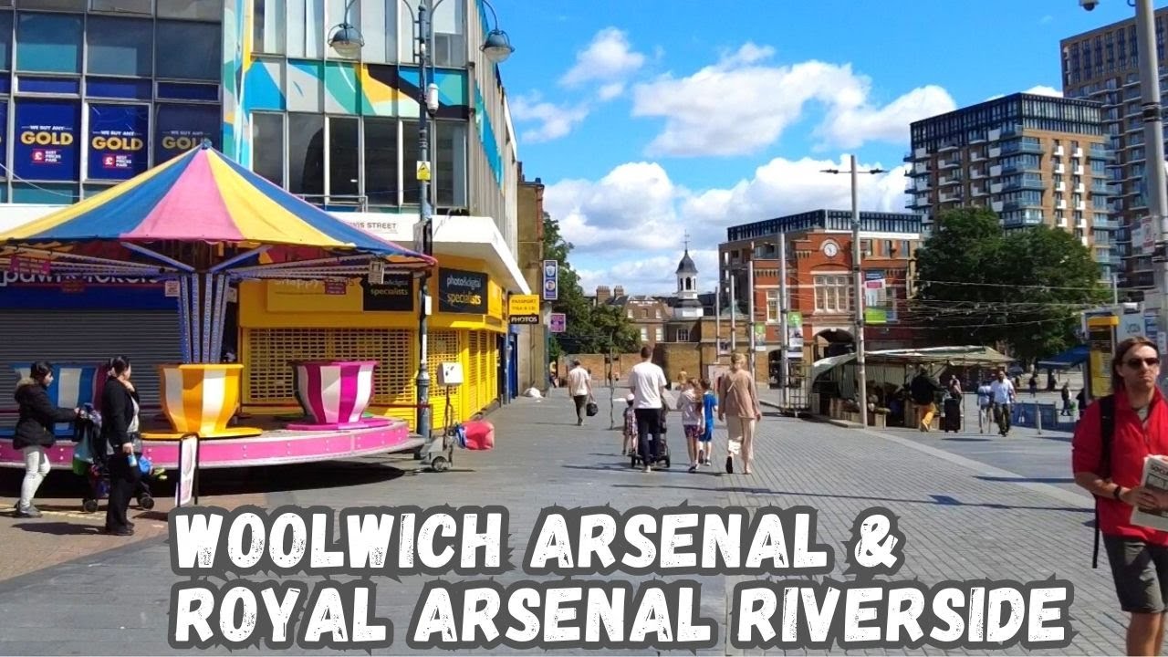 🇬🇧Woolwich Arsenal Walking Tour | Royal Arsenal Riverside | DLR Station | উলউইচ আর্সেনাল |