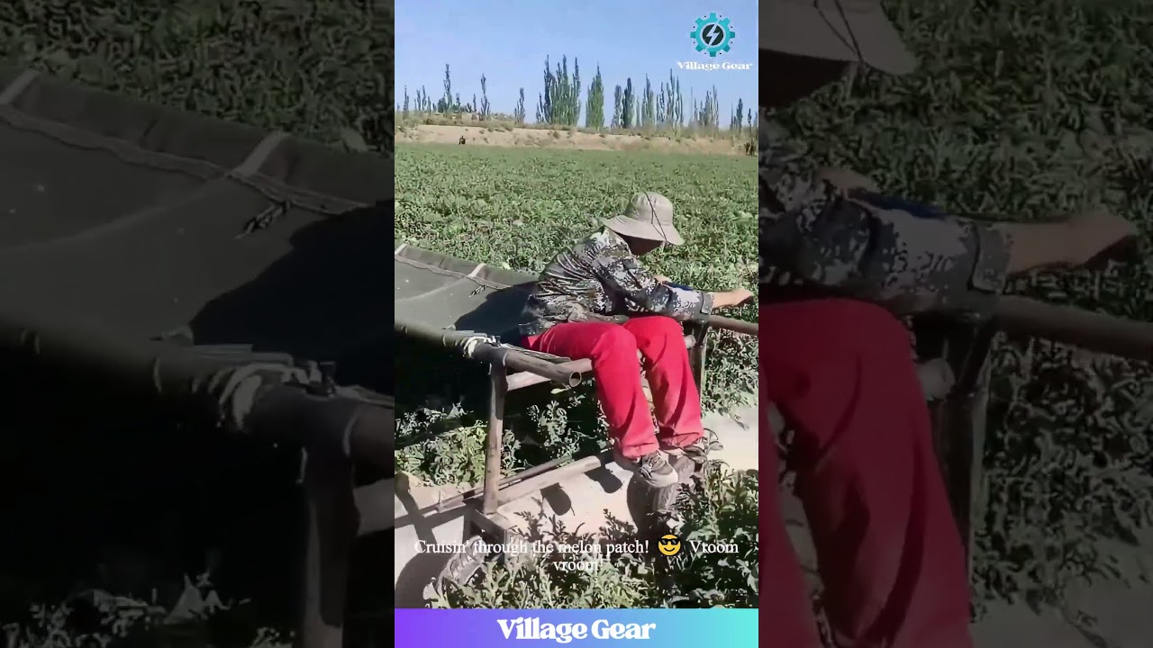 Watermelon Harvesting Level: PRO 😎 This Cart is Everything! #farming #hack #goals #watermelon #cool