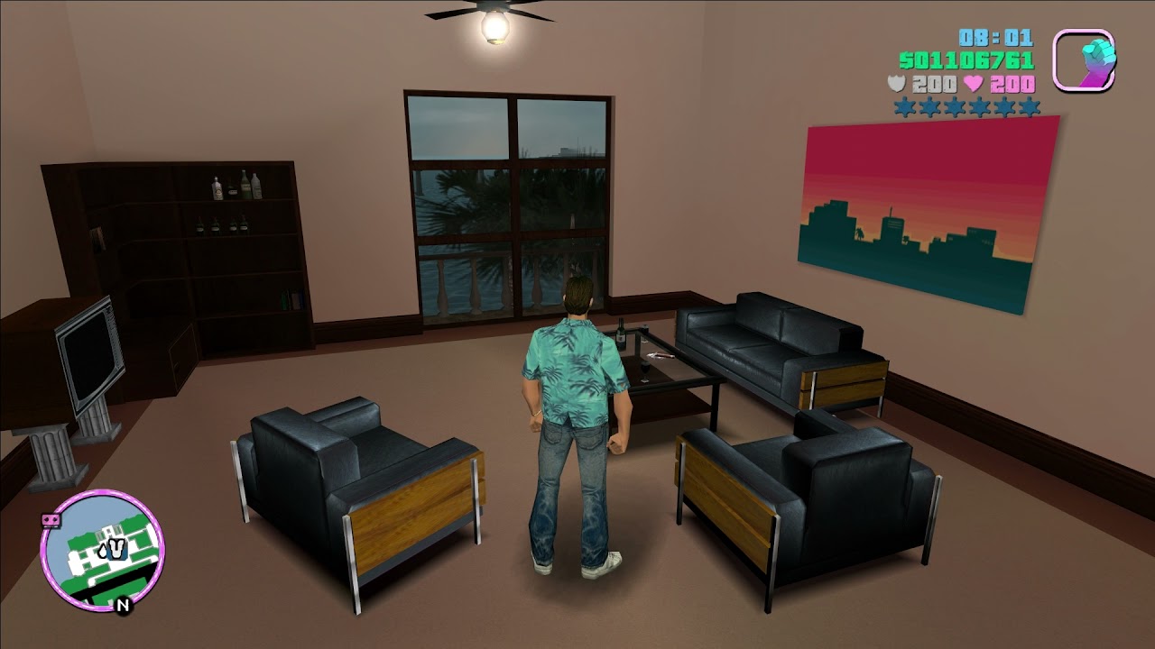 GTA Vice City - Exlusive Extended Interios: Diaz's Room