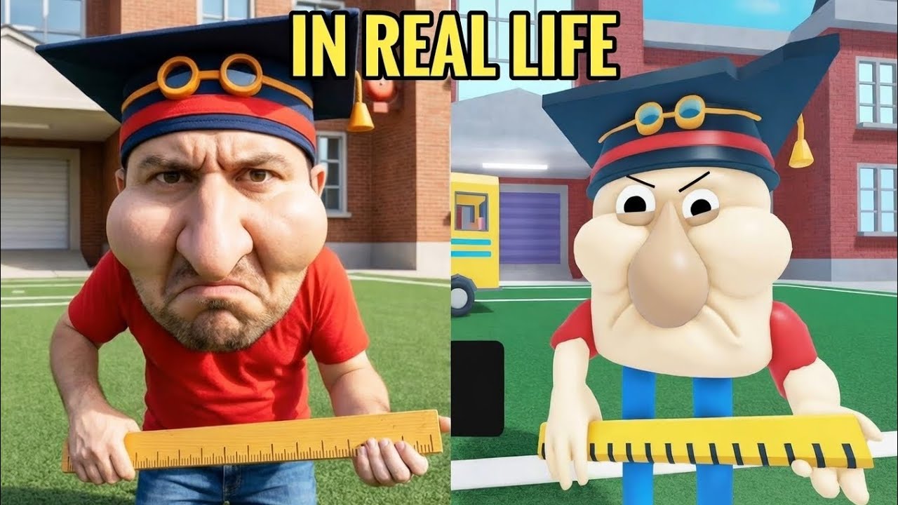 🔥-“​EPIC OBBY ESCAPE FROM SCHOOL in real life - all bosses in the new Roblox update.