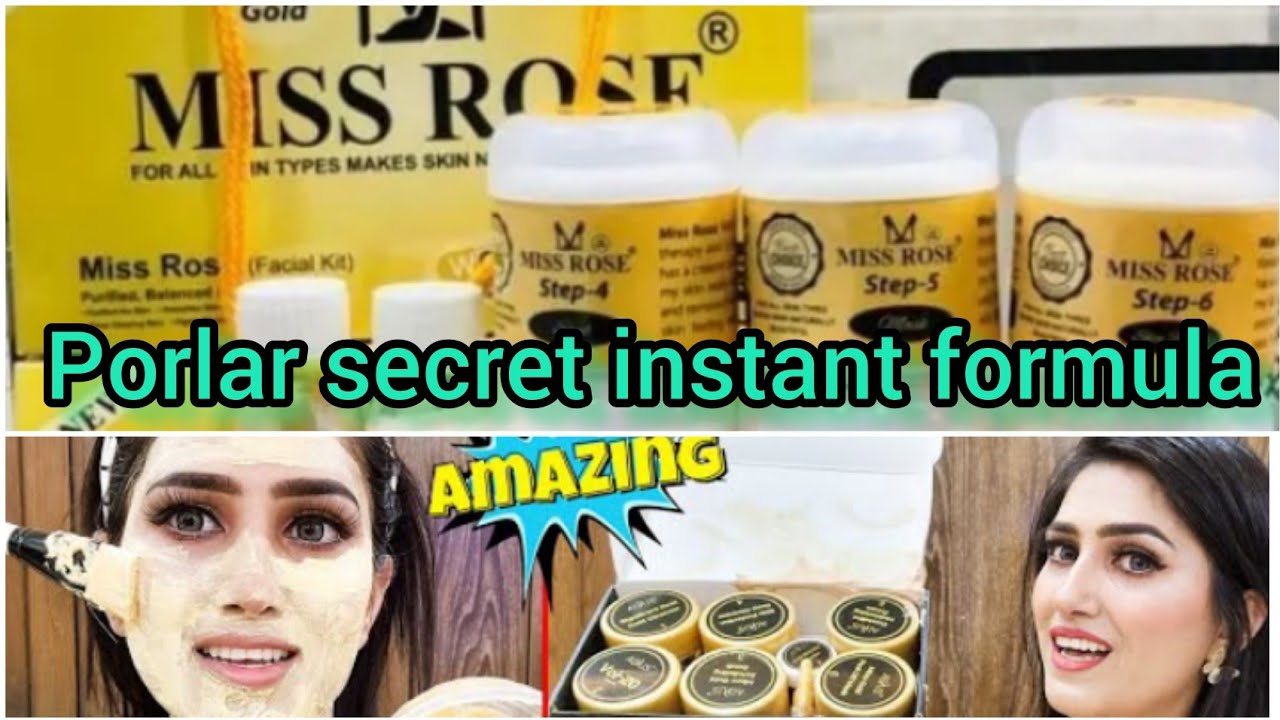 Professional Miss rose facial kit 6 in one/24k gold Facial best result Instant glowing #natashawaqas