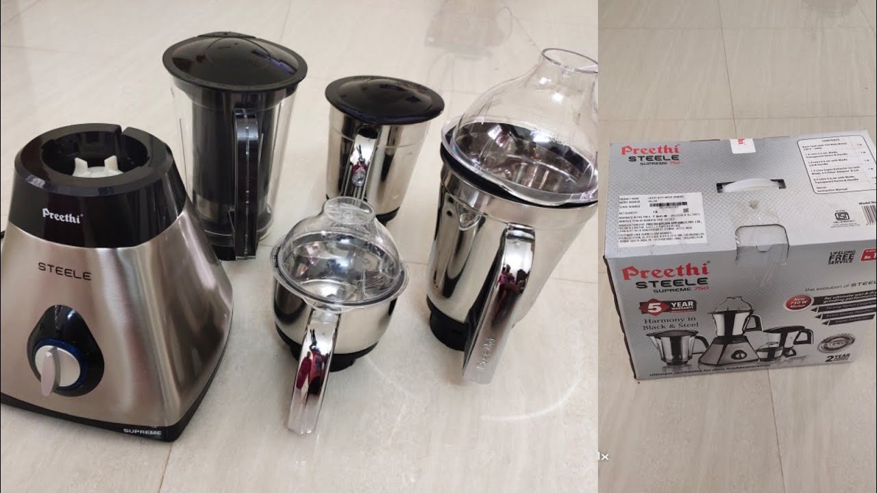 My new preethi steele 750W mixer grainder unboxing in tamil/Review of preethi steele supreme 750W