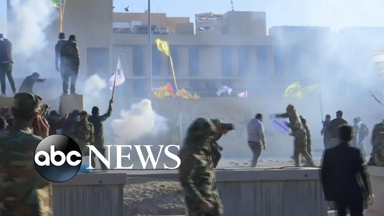 Shiite militia, crowds storm US Embassy walls in Baghdad
