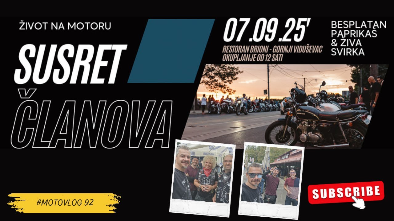 Život na motoru susret članova 2025 / #motovlog 92