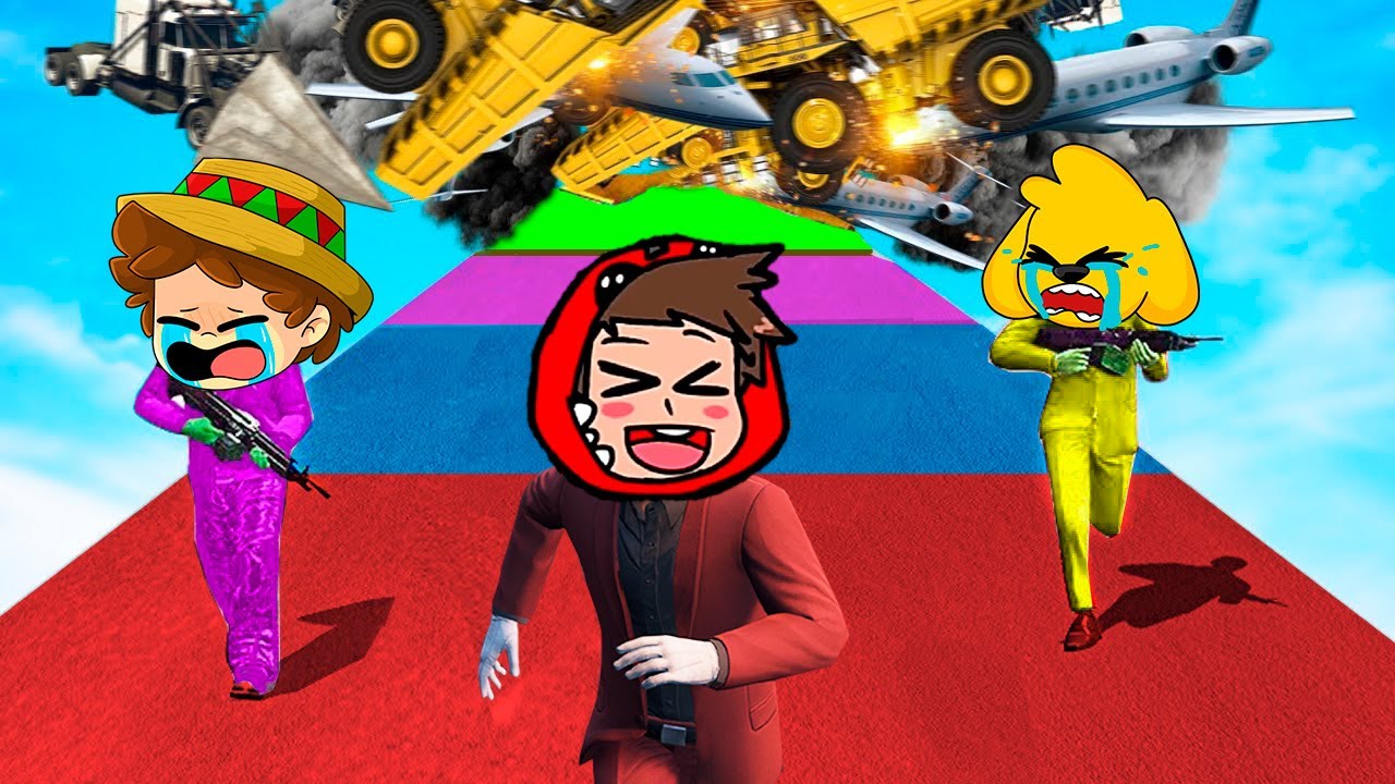 GTA 5 pero CAEN COCHES DEL CIELO 🤣 RAPTOR, MIKE, SILVIO, TROLLINO GTA 5
