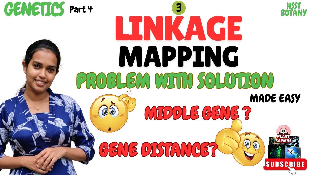 Three Point Test Cross | Gene Mapping | Finding Middle Gene & Map Distance