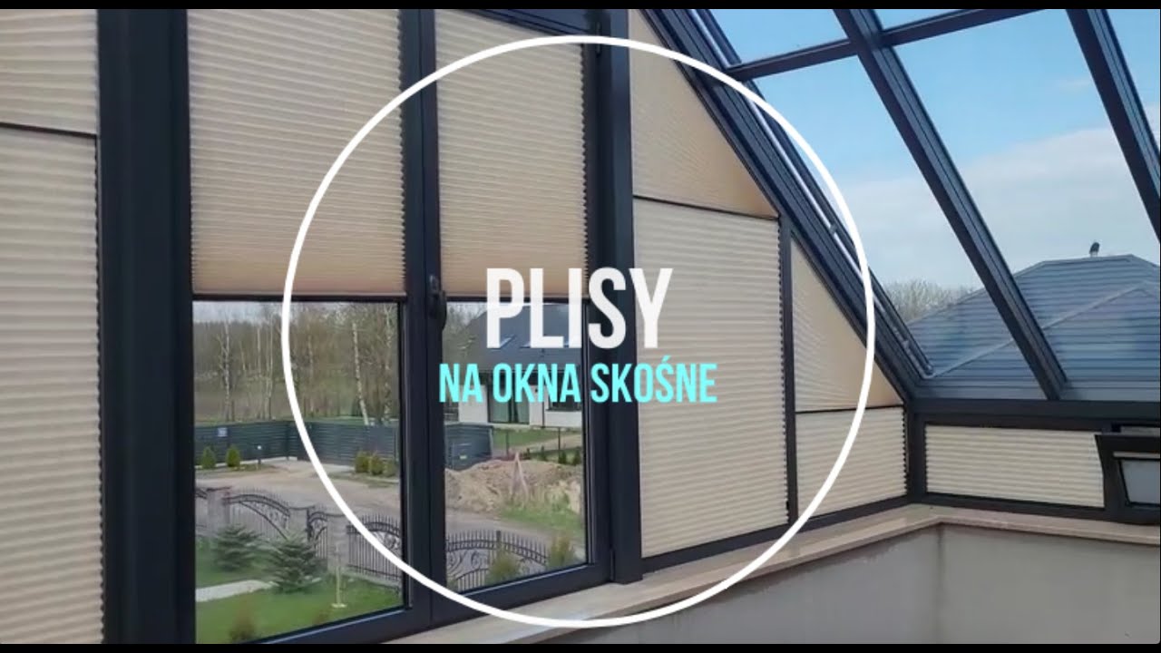 Plisy na okna skośne - trójkątne