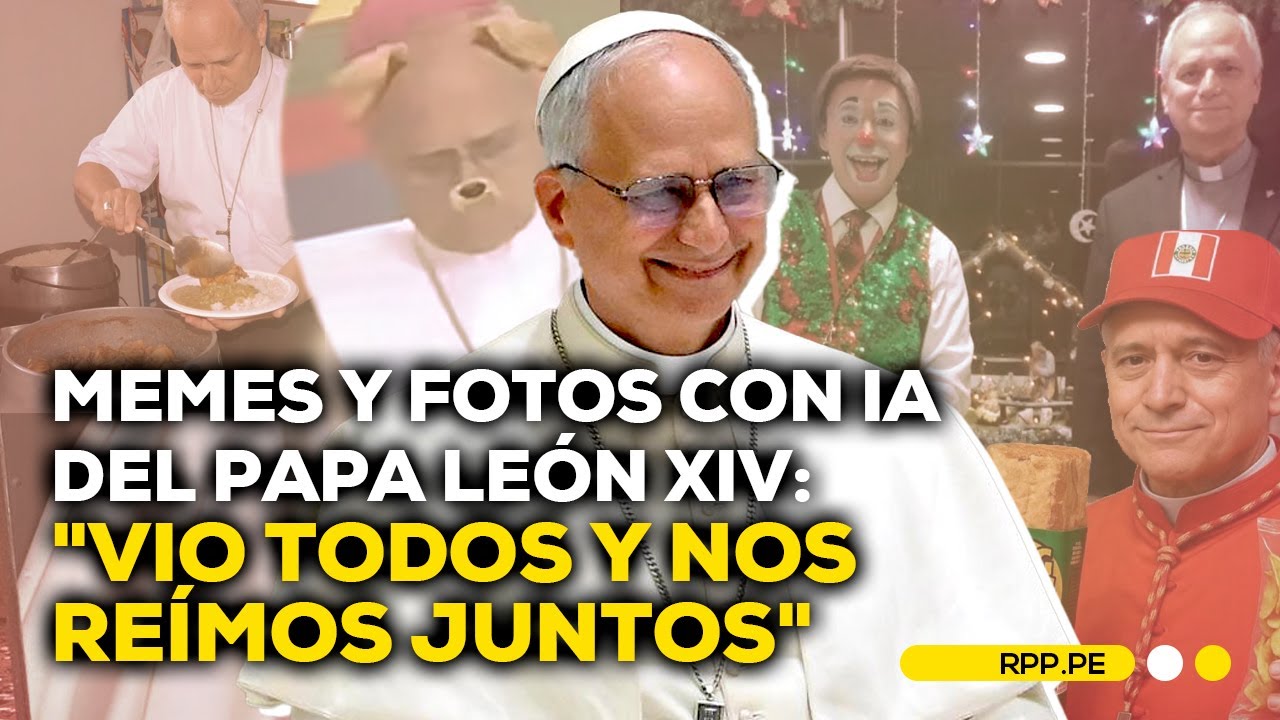 Reacción del papa León XIV al ver sus memes y fotos con IA en redes sociales #ENFOQUERPP |ENTREVISTA