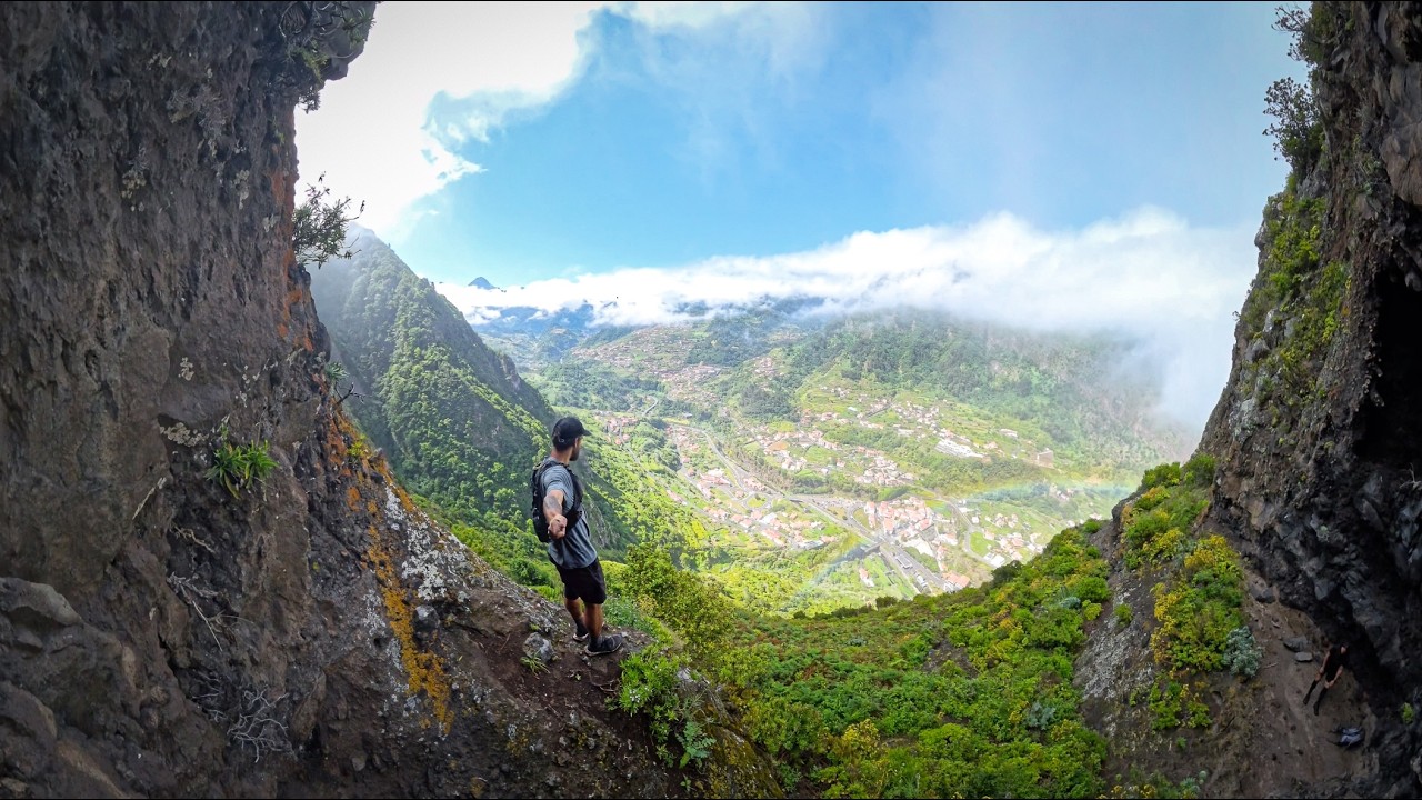 Knife-edge Ridge Hike on Madeira's North Coast - Filmed on Insta360 X4