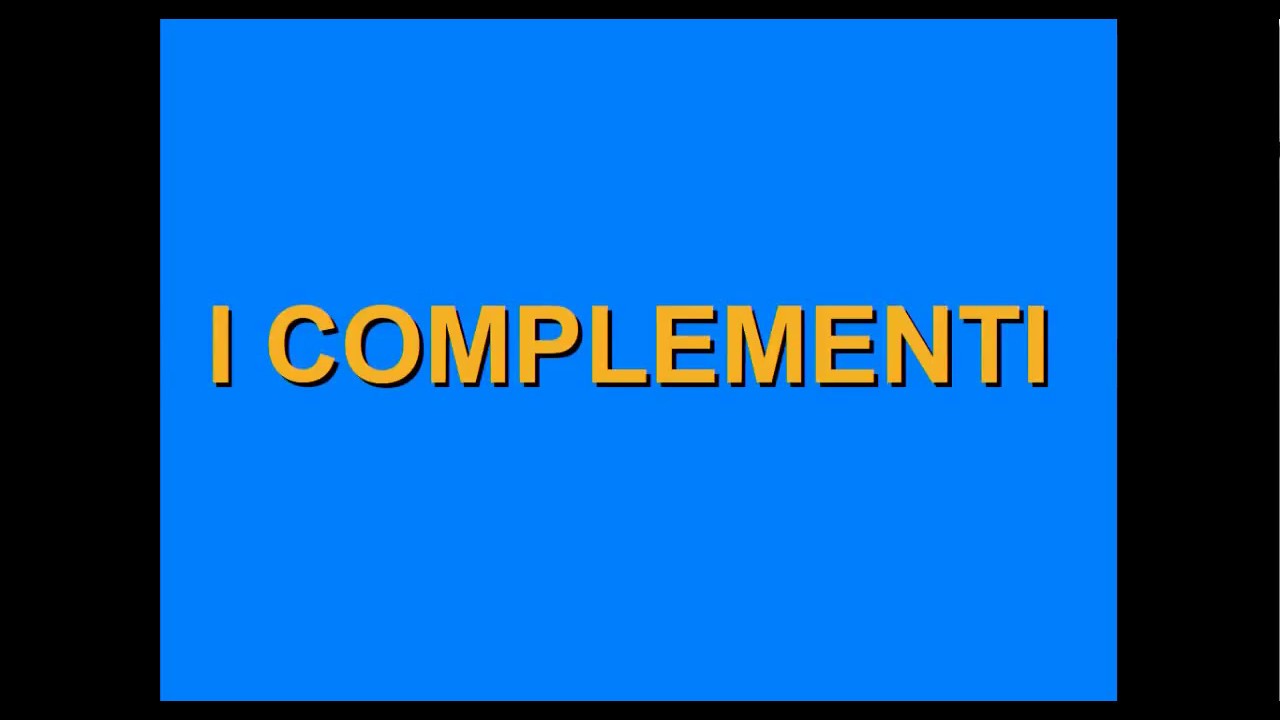 Grammatica2: I complementi diretti: oggetto e predicativo dell'oggetto