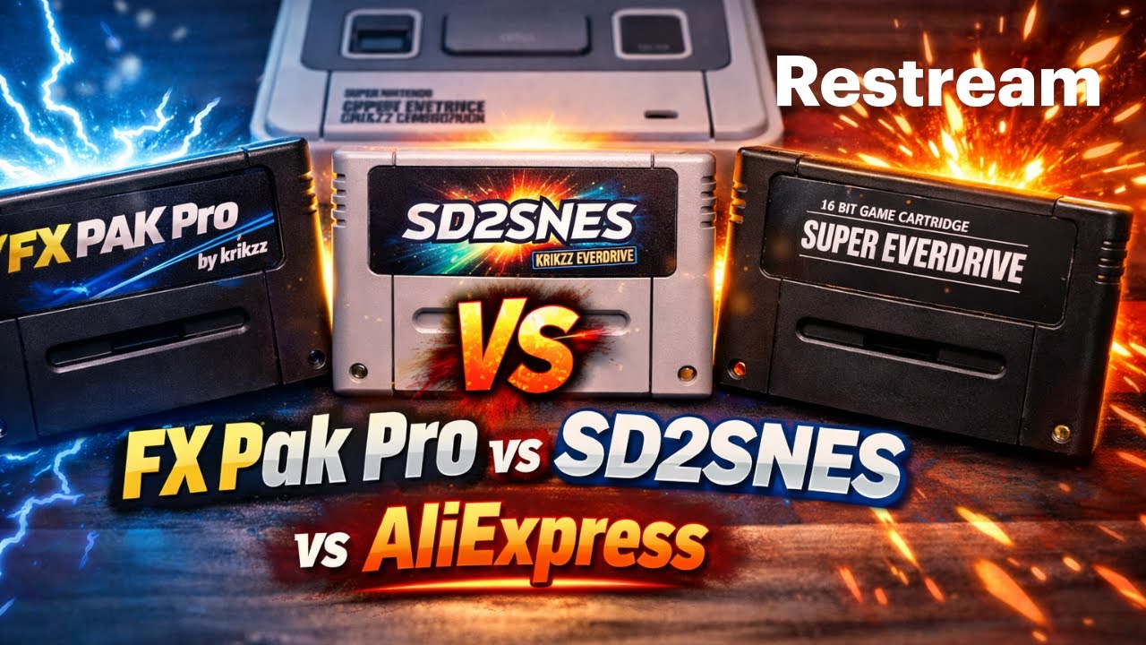 ⚔️ EN DIRECT &ndash; FX Pak Pro vs SD2SNES vs AliExpress Que