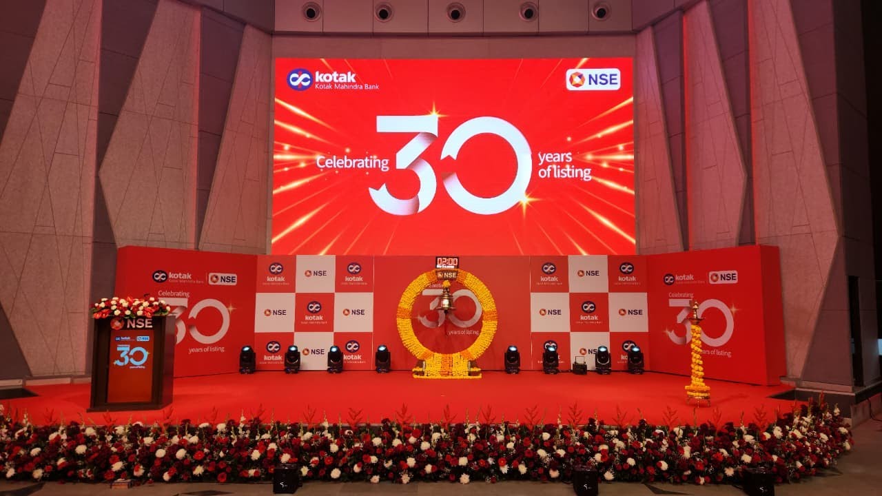 Celebration of 30 years of Kotak Mahindra Bank Limited being listed on NSE