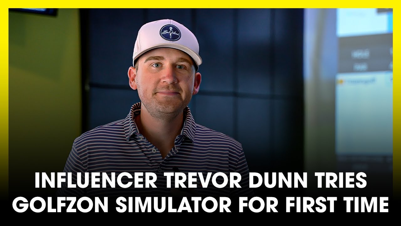 Golf Influencer Trevor Dunn Tries GOLFZON TwoVisionNX Simulator for the First Time