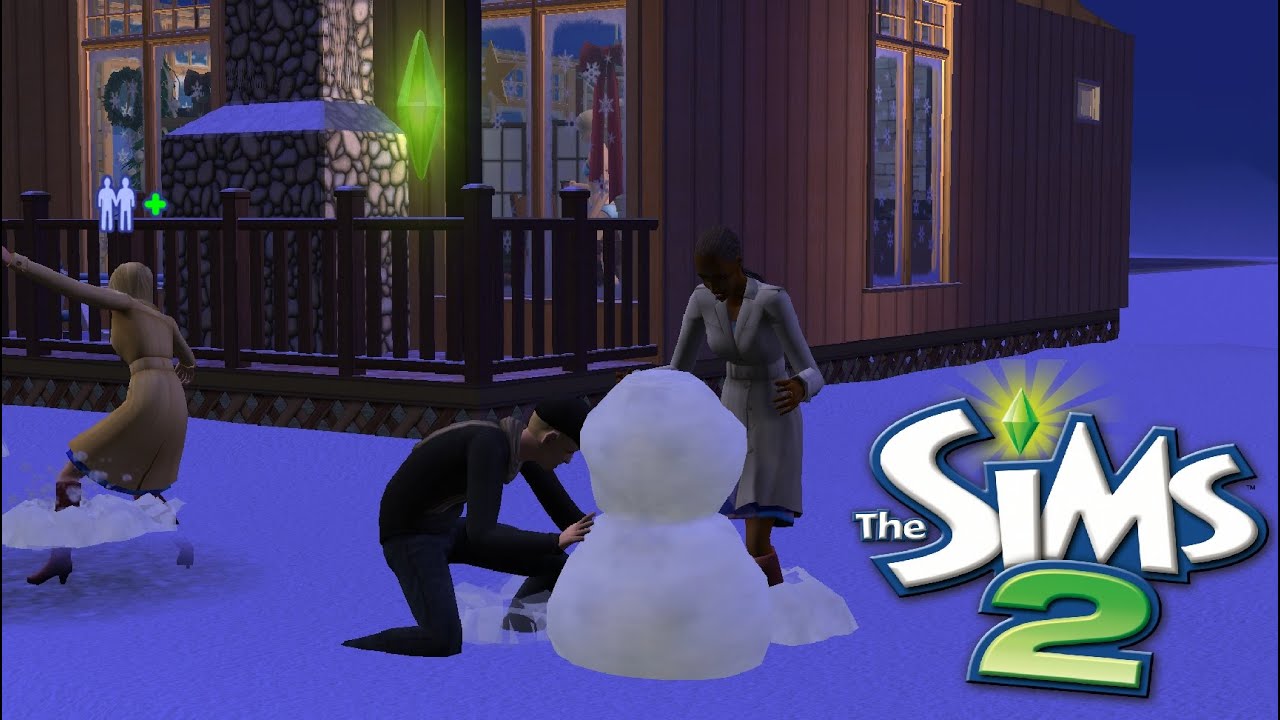 ❄️⛄Sims 2 Cozy Winter Longplay | Cozy Winter Cabin Speedbuild & Gameplay | Sims 2 Holiday Vibes 🎄