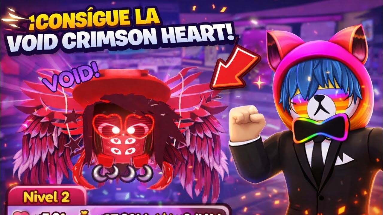 Me salió la void crismos heart a la primera Showcase de saber simulator de Roblox 