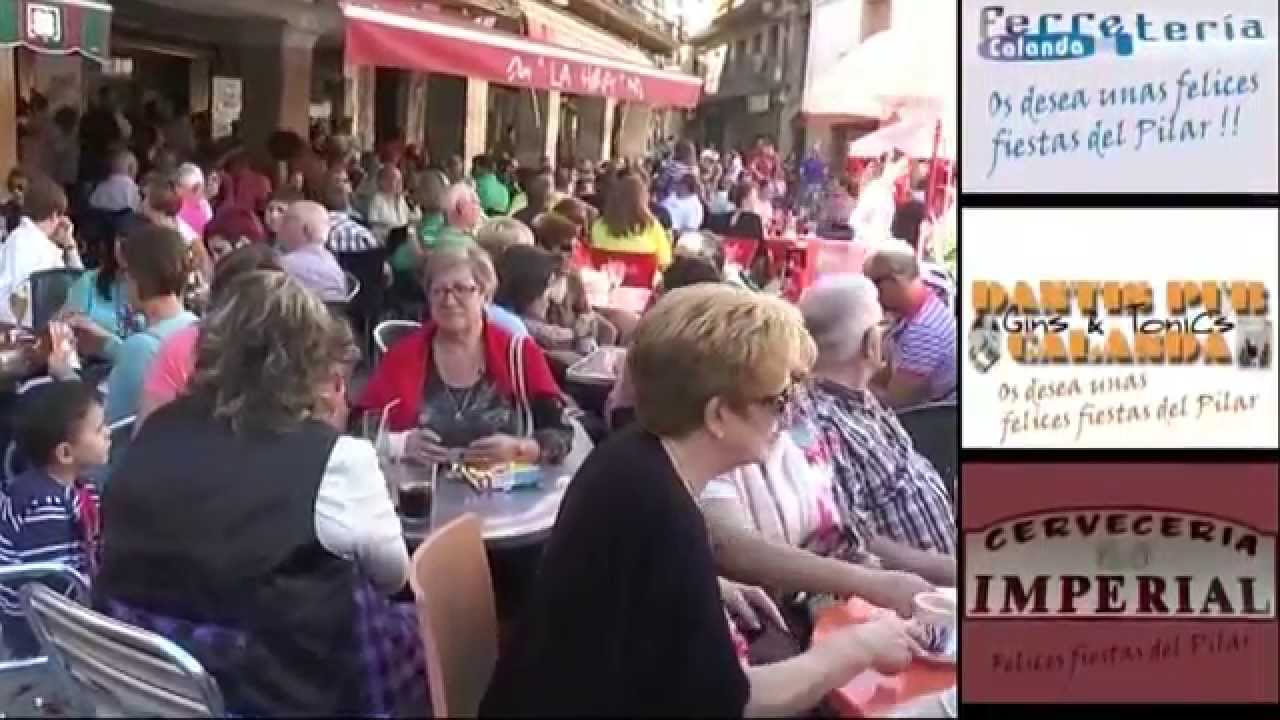 Desfile carrozas Pilar Calanda