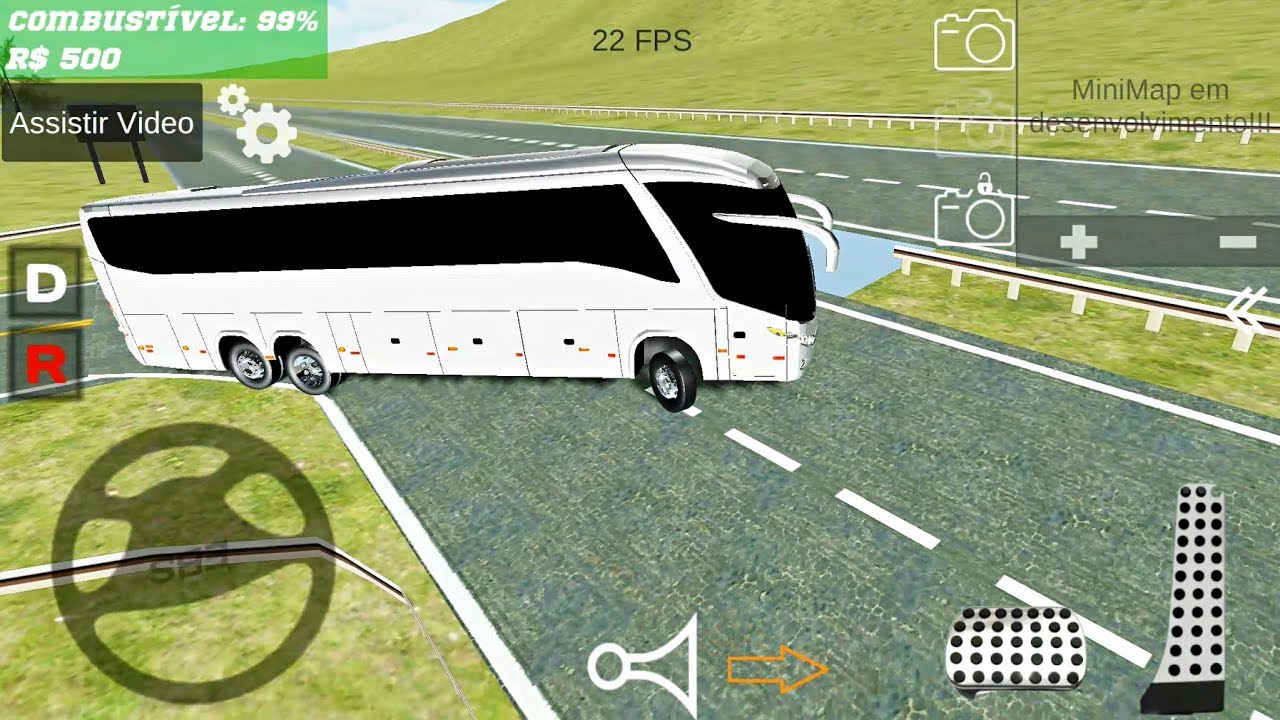 Elite Bus Simulator - White Bus 6x2 - Android Gameplay FHD