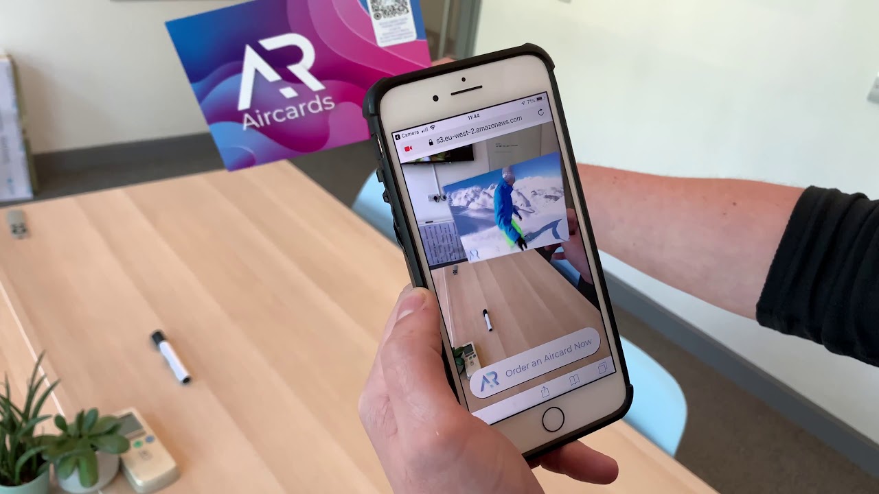 Aircards Demonstration - App-less Augmented Reality for brands, marketers & entrepreneurs