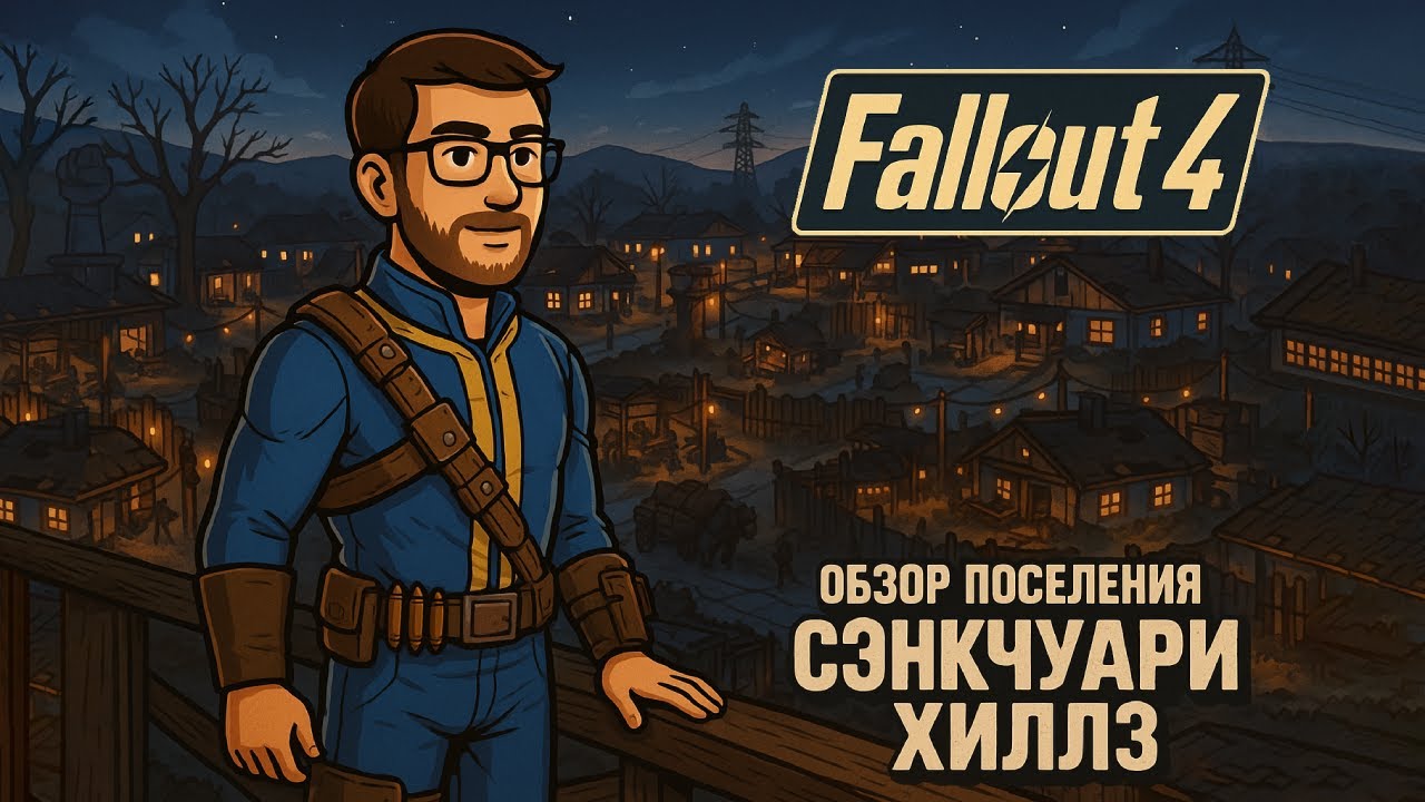 🌇 Атмосферная база в Сэнкчуари Хиллз в Fallout 4 | Обзор поселения и идеи застройки