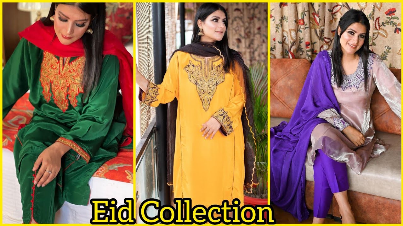 Traditional Kashmiri Tilla work Designer suits || Special Eid collection 2022