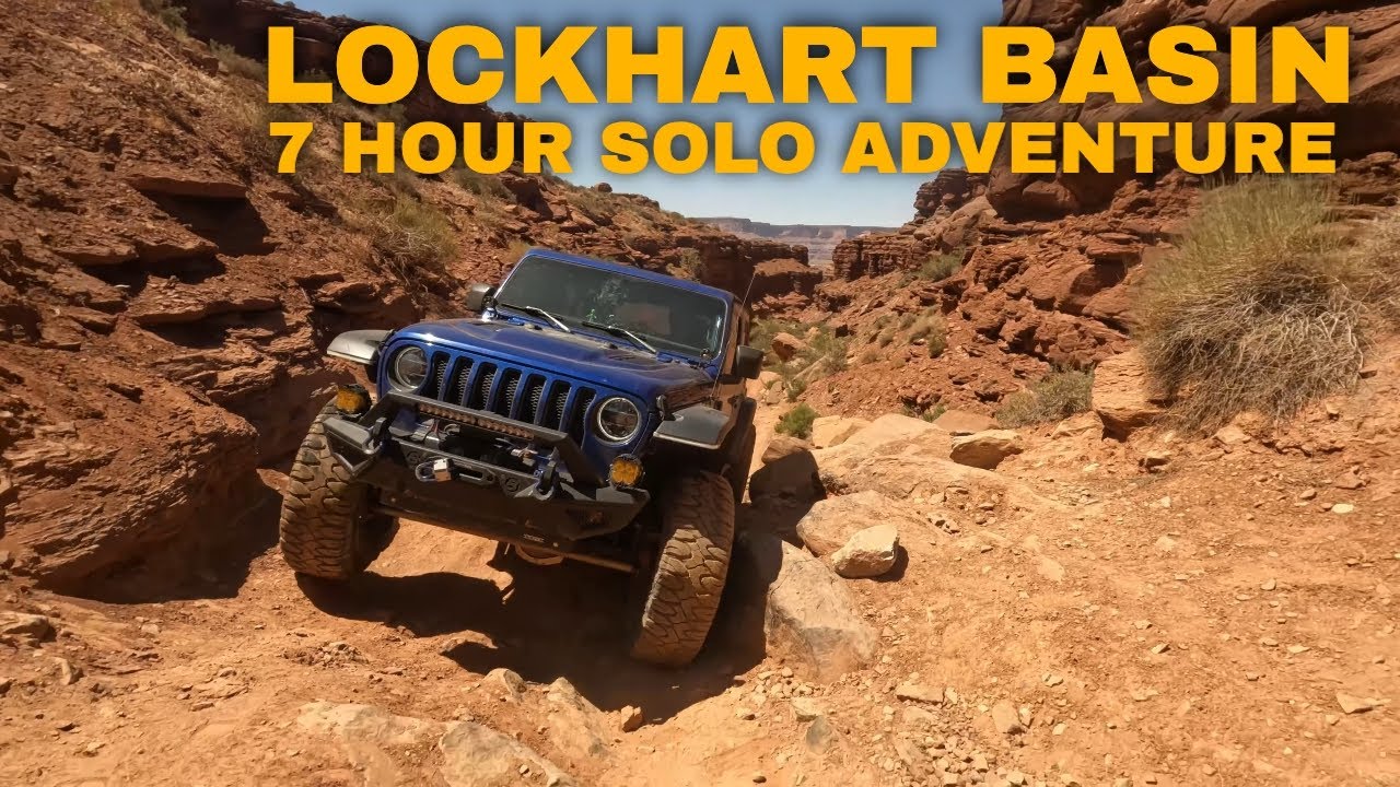 Lockhart Basin Trail Moab - 7 Hour Solo Adventure on Utah's Most Remote 6-Rated Trail (Jeep)
