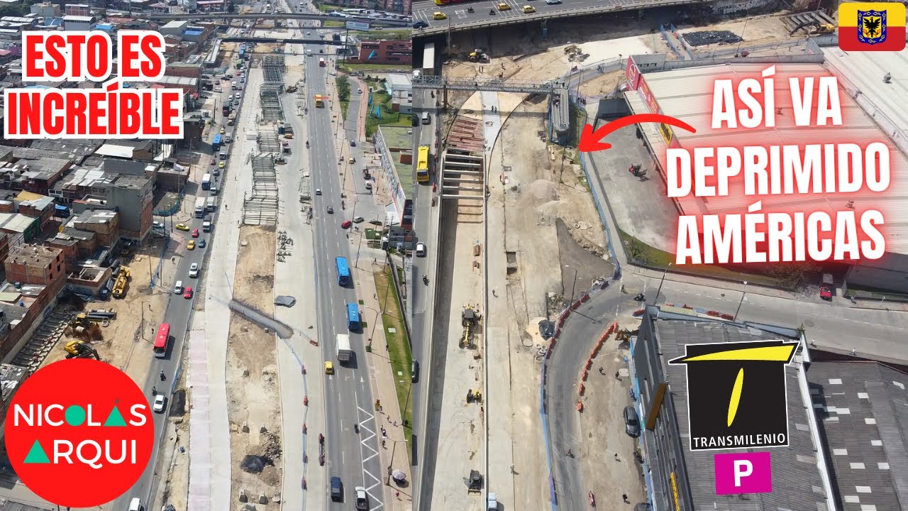 Avanza Deprimido BRT: Así va Construcción de TransMilenio Avenida 68 entre Calle 1 y 13 en Bogotá 🇨🇴
