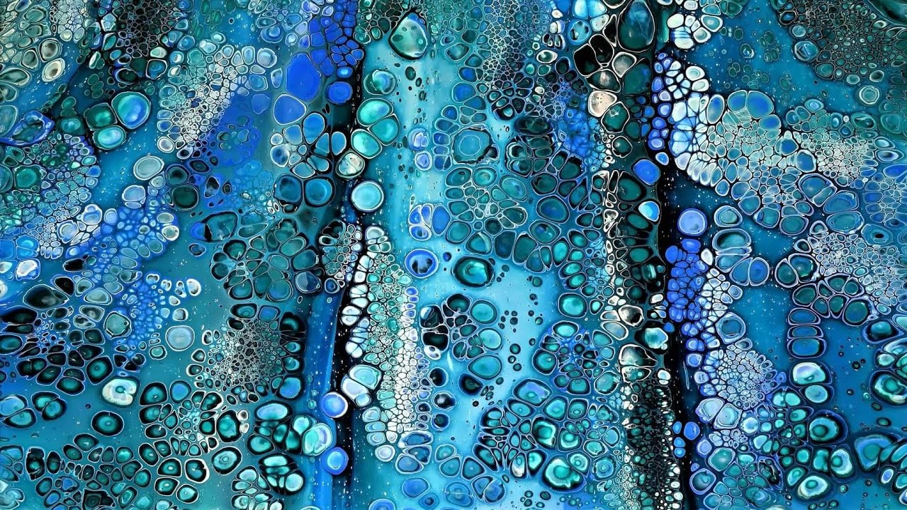 (810) Undrewater World ~ Satisfying Art ~ Abstract acrylic painting ~ Fluid art for beginners