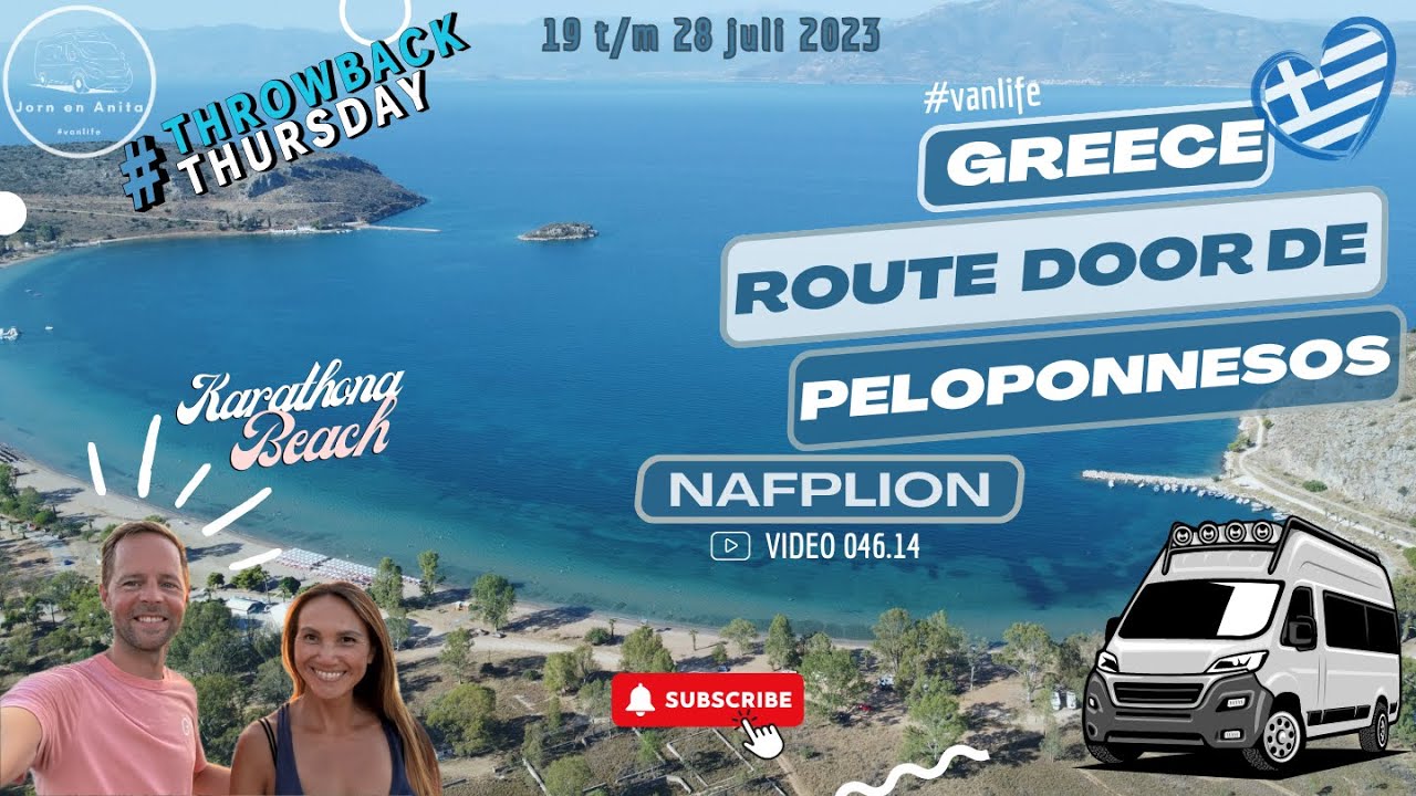 Jorn & Anita 🚐 VanLife - Video 046.14 -Hittegolf in Nafplion op de Peloponnesos (Throwback Thursday)