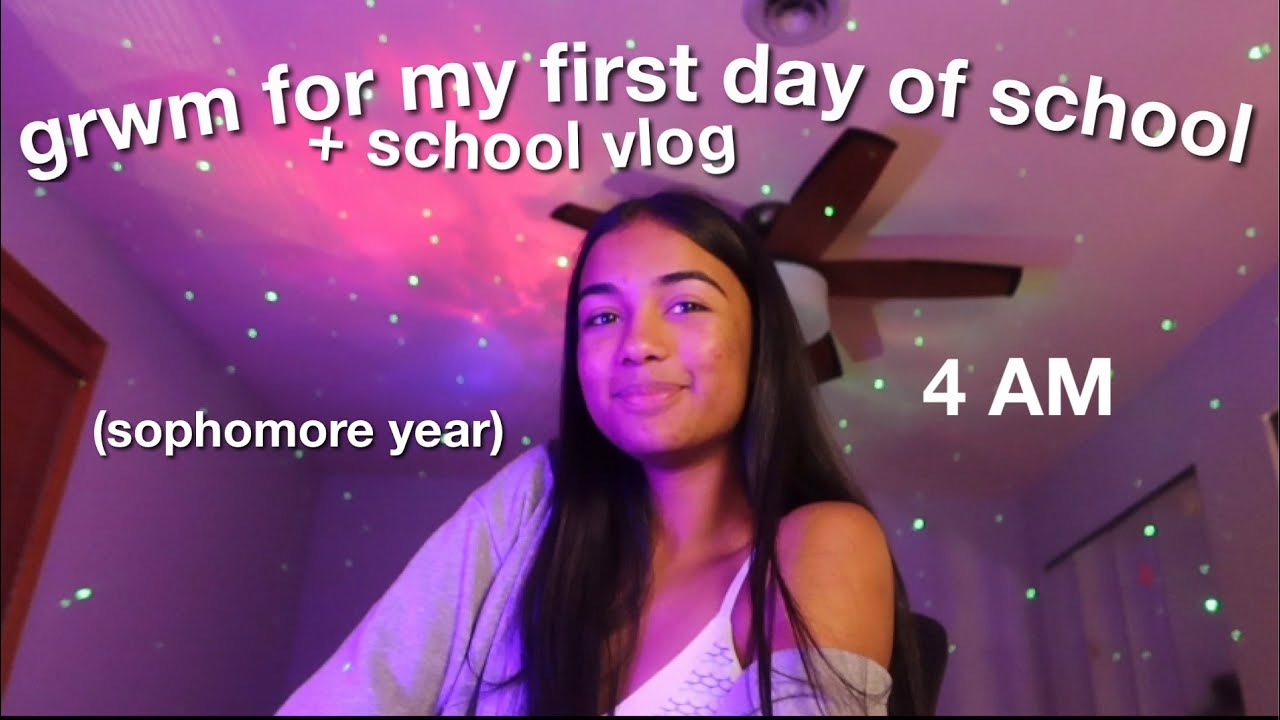 my first day of school *sophomore year grwm* + school vlog